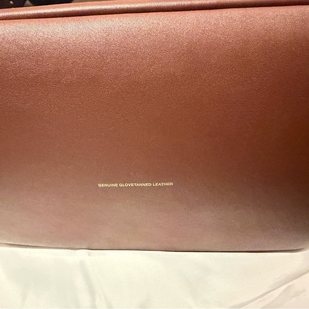 Coach Large Kisslock Frame Bag Designer Crossbody Brass/Brown w/Scratch - Picture 7 of 16